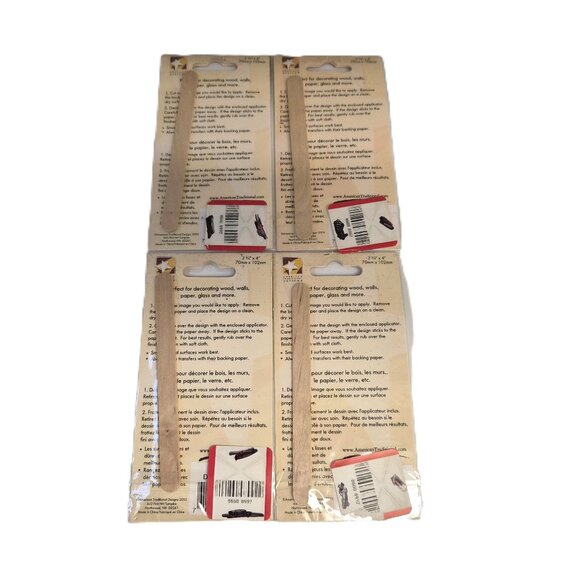 VTG Christmas Rub-Ons – ATD Transfers Santa&Holiday Icons NOS Set of 4 Y2K Santa - Picture 3 of 3